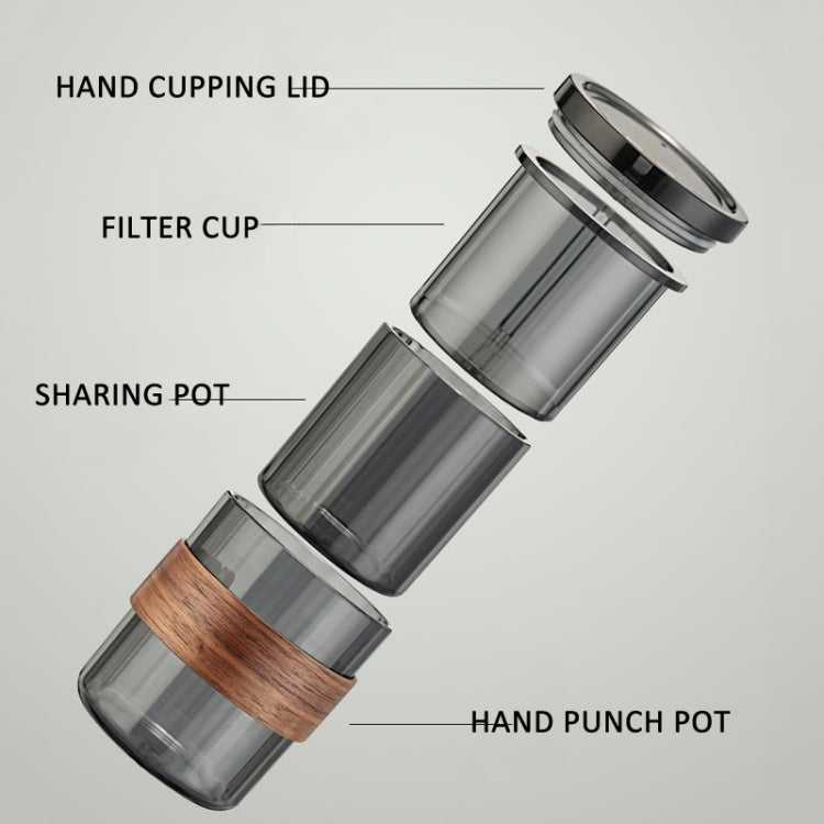 3 In 1 Pour Over Coffee Maker with Filter Cup for Camping Travel Office Aqua Green