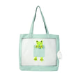 Handheld Large Capacity Breathable Exposed Canvas Cat Bag Outdoor Portable Pet Bag(Green) - Pet Bags by PMC TechLife | Online Shopping South Africa | PMC TechLife | Buy Now Pay Later Mobicred