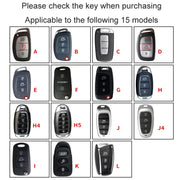 For Hyundai Car Key Cover Multifunctional Keychains Anti-lost Number Plates, Style: G