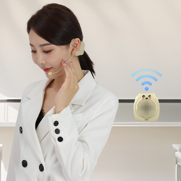 ASiNG S16  2.4G Wireless Voice Amplifier with Headset Microphone for Teachers Tour Guides With Strap Chain