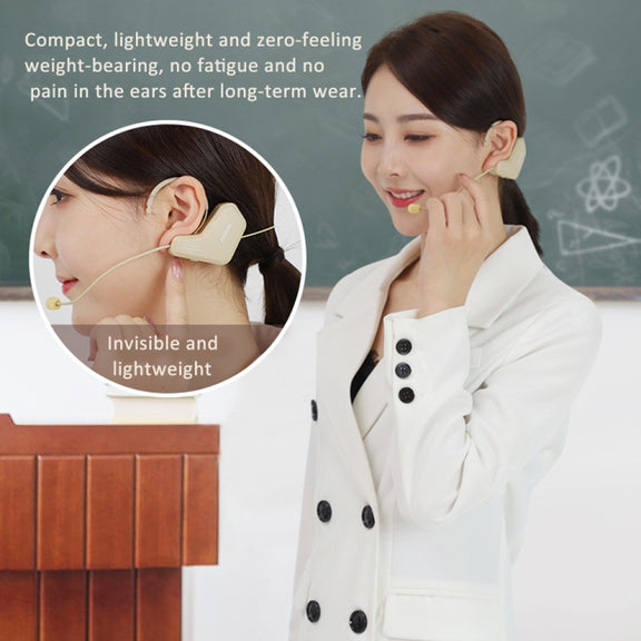 ASiNG S16  2.4G Wireless Voice Amplifier with Headset Microphone for Teachers Tour Guides With Strap Chain