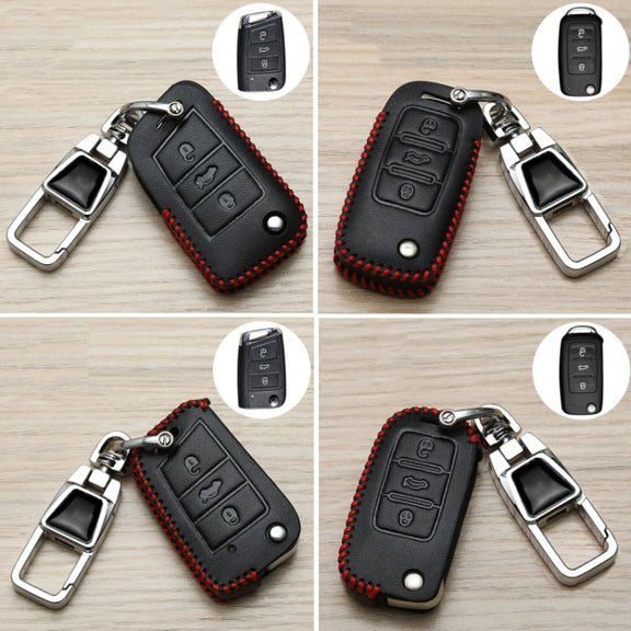 For Skoda Car Key Cover Multifunctional Keychain Anti-lost Number Plate(A)