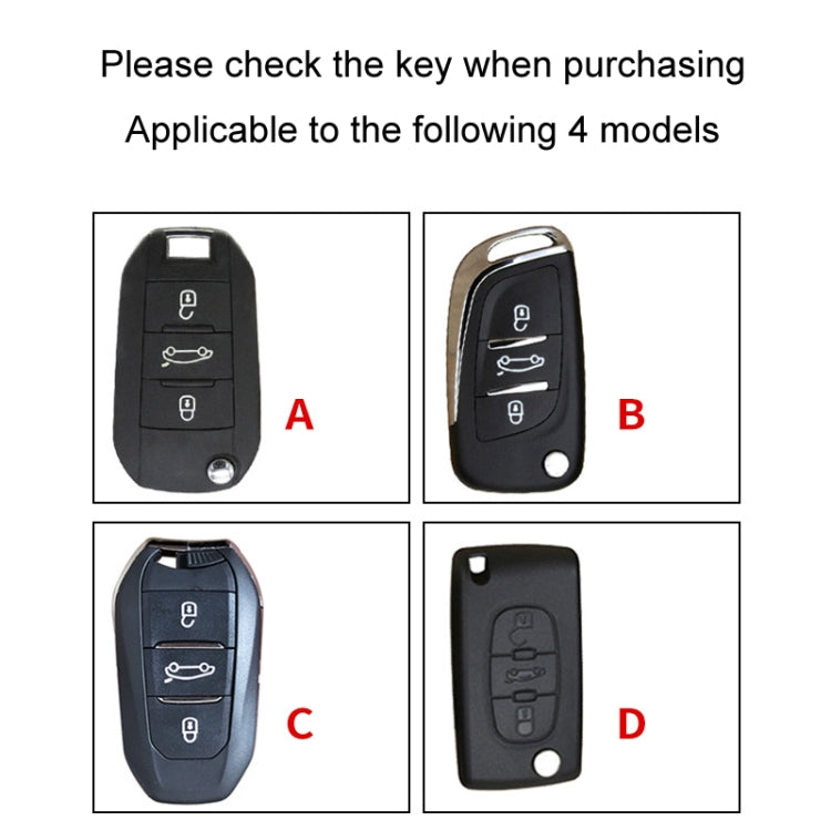 For Citroen Car Key Cover Multifunctional Keychain Anti-lost Number Plate(B)