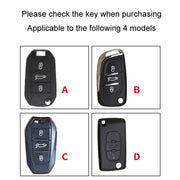 For Citroen Car Key Cover Multifunctional Keychain Anti-lost Number Plate(B)