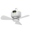 Mini Ceiling Fan Portable Camping Fan With Light &  Remote Built In 8000mAh Battery(White) - Electric Fans by PMC TechLife | Online Shopping South Africa | PMC TechLife | Buy Now Pay Later Mobicred