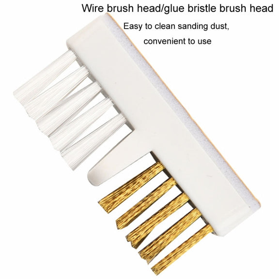 Nail Polish Machine Grinder Cleaning Brush Manicure Drill Bit Steel Wire Brush
