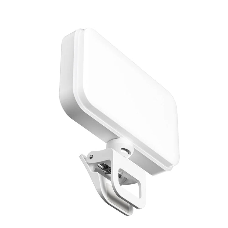 66 LEDs Selfie Fill Light Rechargeable 3 Modes Clip-on Pocket Light For Phone, Laptop, Tablet Meeting(White)