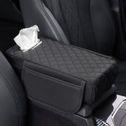 Car Armrest Box Booster Pad Widened Interior Tissue Box, Color: Black