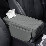 Car Armrest Box Booster Pad Widened Interior Tissue Box, Color: Gray