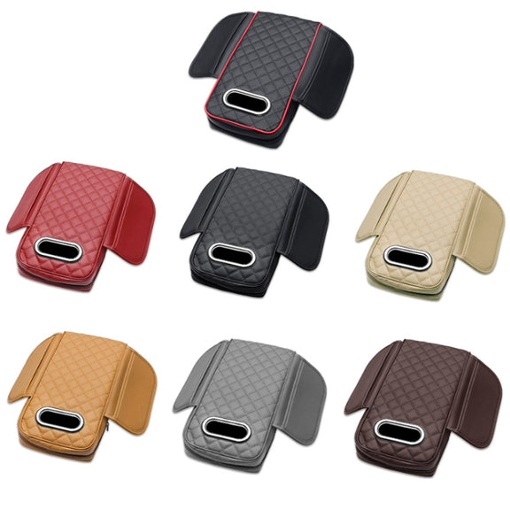 Car Armrest Box Booster Pad Widened Interior Tissue Box, Color: Beige