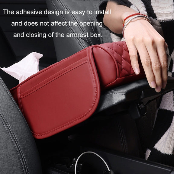 Car Armrest Box Booster Pad Widened Interior Tissue Box, Color: Beige