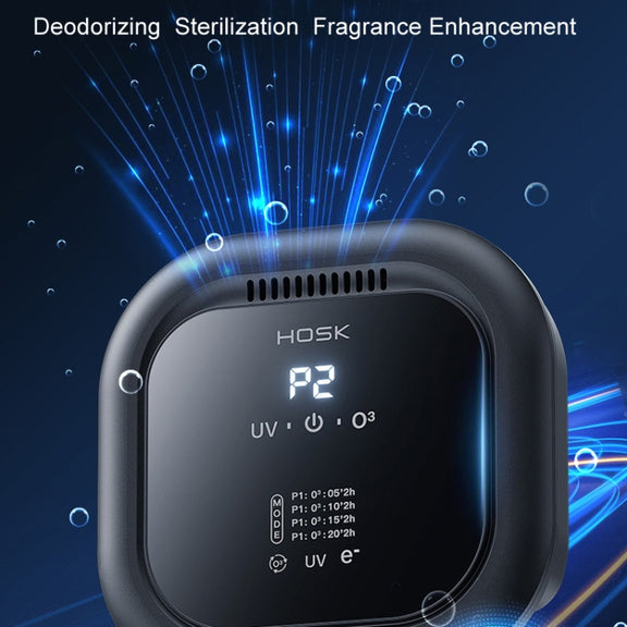 HOSK XT-01 UV Pet Air Purifier Household Deodorant Ozone Generator, Size: Charging(Black)