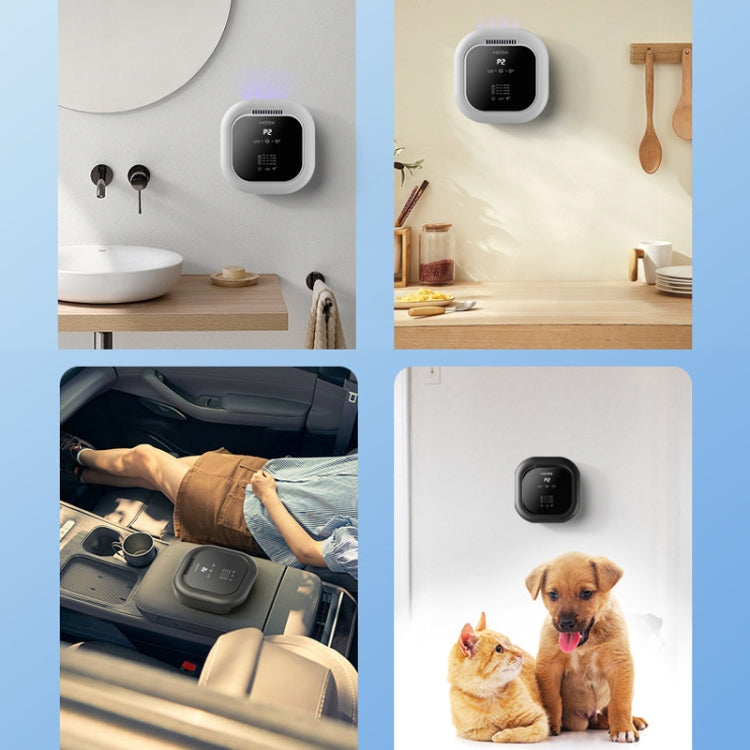 HOSK XT-01 UV Pet Air Purifier Household Deodorant Ozone Generator, Size: USB Plug(Black)