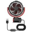 Car Foldable Steering USB Single-Head Fan(Black Red) - free shipping - PMC TechLife - Order now!