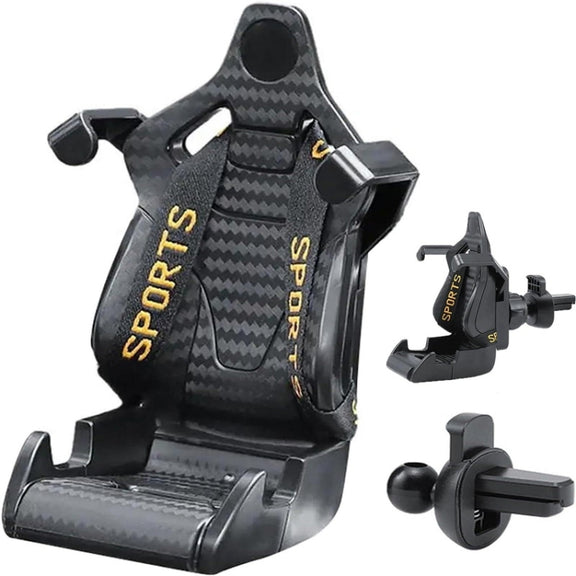 Car Gravity Air Outlet Navigation Mobile Phone Holder(Yellow Ribbon)