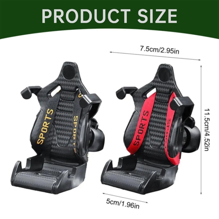 Car Gravity Air Outlet Navigation Mobile Phone Holder(Yellow Ribbon)