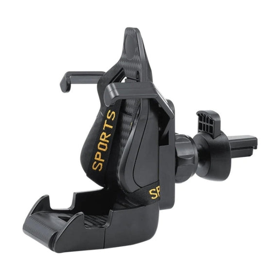 Car Gravity Air Outlet Navigation Mobile Phone Holder(Yellow Ribbon)