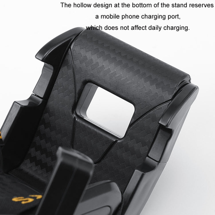 Car Gravity Air Outlet Navigation Mobile Phone Holder(Yellow Ribbon)