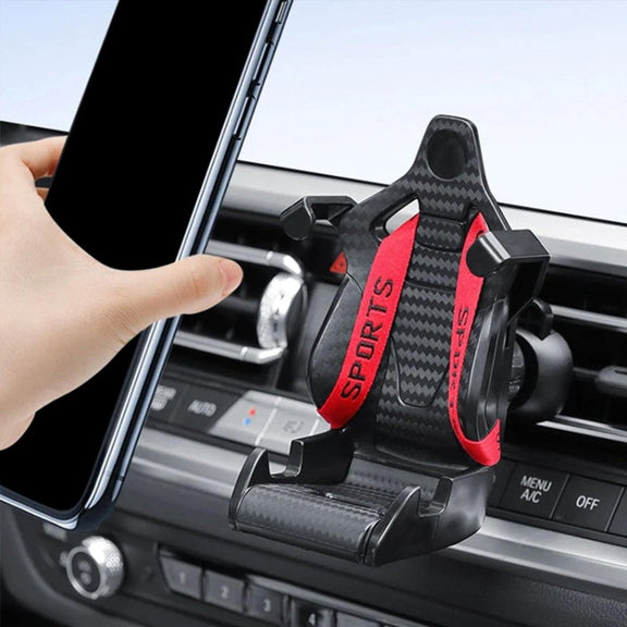 Car Gravity Air Outlet Navigation Mobile Phone Holder(Yellow Ribbon)