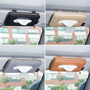 Car Sun Visor Skylight Hanging Tissue Box(H052 Gray)