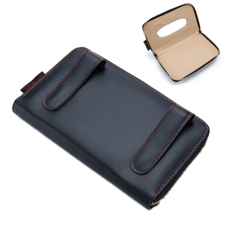 Car Sun Visor Skylight Hanging Tissue Box(H055 Black)