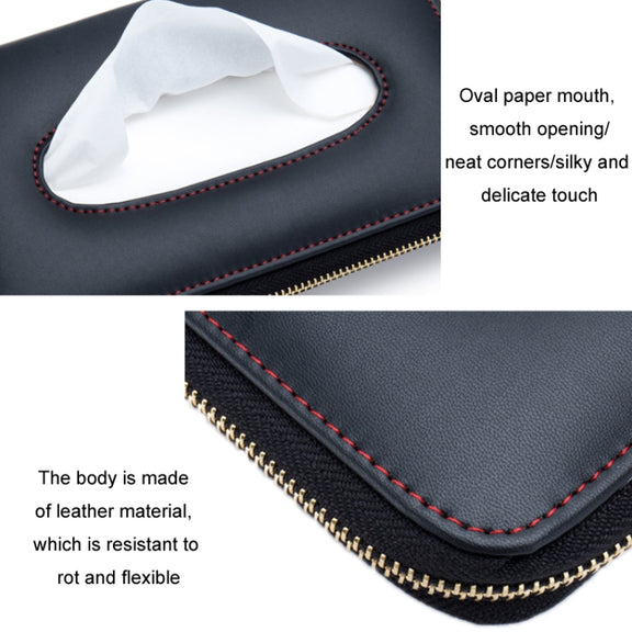 Car Sun Visor Skylight Hanging Tissue Box(H052 Gray)