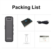 Mrobo D3 1080P Rotating Camera HD Infrared Night Recording Pen, Size: No Memory(Black)