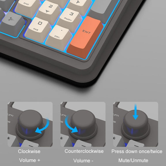 XUNSVFOX K820 Wired Gaming Mechanical Feeling 94 Keys Keyboard And Mouse Set(Lake Blue)