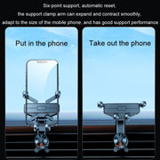 Car Mobile Phone Holder Navigation Air Outlet Support Fixed Bracket(Triangular Hook)