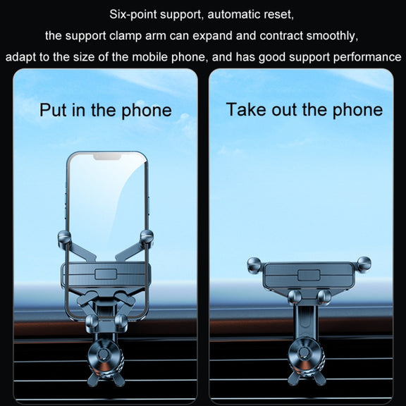 Car Mobile Phone Holder Navigation Air Outlet Support Fixed Bracket(Triangular Hook)