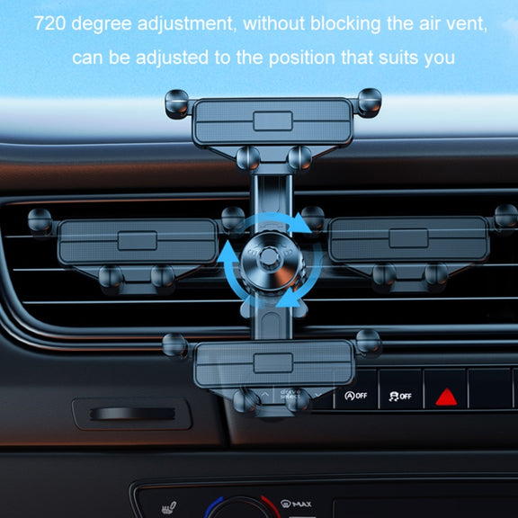 Car Mobile Phone Holder Navigation Air Outlet Support Fixed Bracket(Metal Hook)