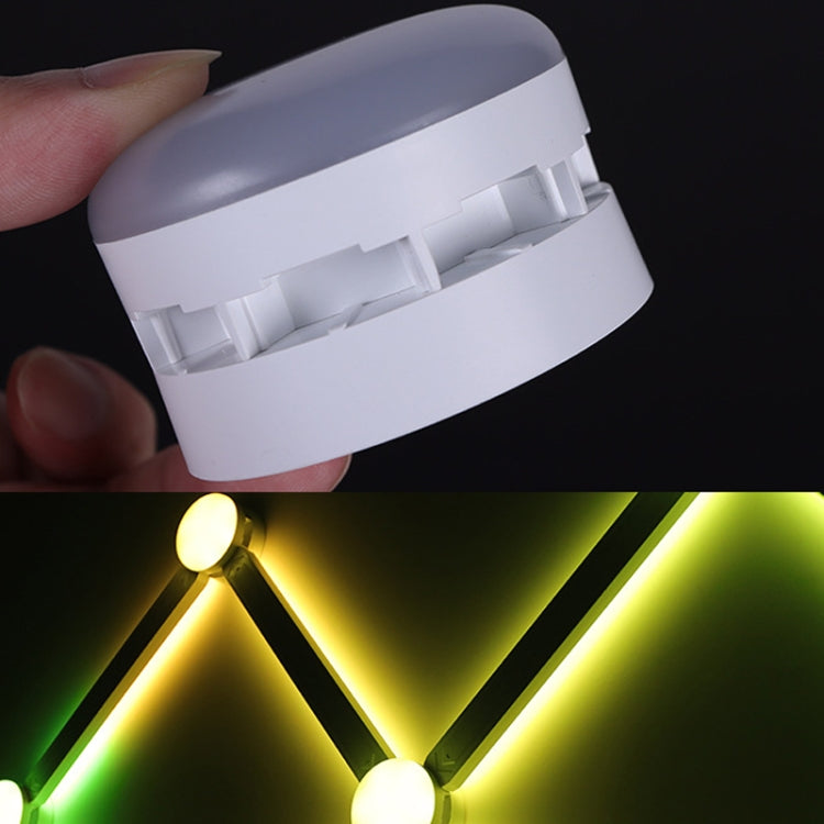 JSK-P30 9 Sections Smart WiFi Bluetooth Splicing Atmosphere Light Sound Control Constellation Light Support Amazon Alexa / Google Assistant / DuerOS US Plug(White)