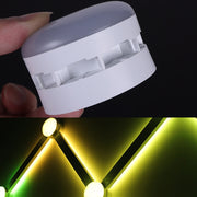 JSK-P30 9 Sections Smart WiFi Bluetooth Splicing Atmosphere Light Sound Control Constellation Light Support Amazon Alexa / Google Assistant / DuerOS US Plug(White)