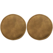 2pcs/ Set Car Suede Anti-Slip Water Coaster Car Interior Decoration(Brown)