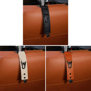 Car Seat Back Multifunctional Storage Metal Hook(Beige)