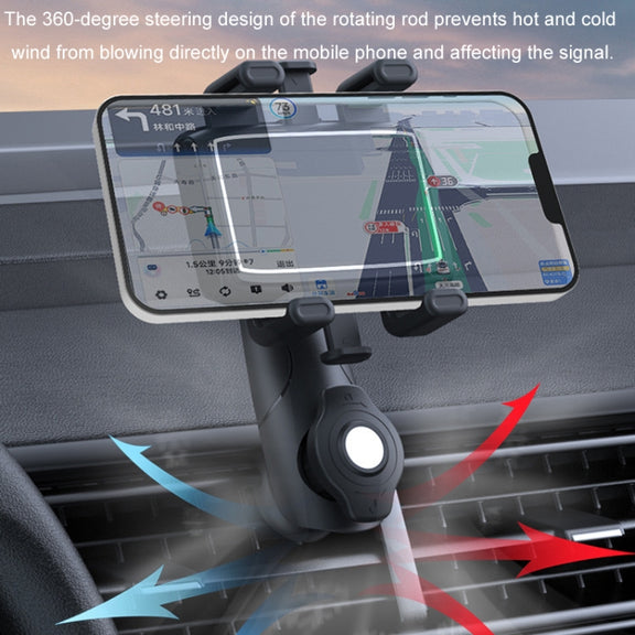 Car Multifunctional 360-degree Rotating Mobile Phone Holder(Air Outlet Model)