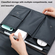 Multi-layer Water-resistant and Shock-absorbing Laptop Sleeve Laptop Storage Bag, Size: 16 inch(Black)