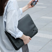 Multi-layer Water-resistant and Shock-absorbing Laptop Sleeve Laptop Storage Bag, Size: 16 inch(Black)