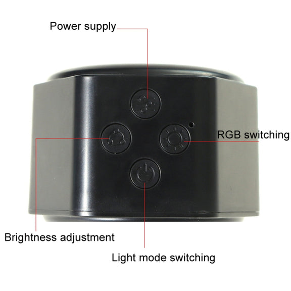 JSK-C38 Rechargeable Double Side Lighted Magnetic Wall Lamp Remote Control Night Light(White)