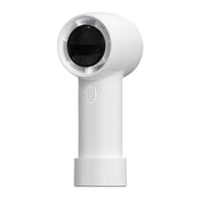 Outdoor Handheld Turbine Digital Display 100-Speed High-Speed Mini Fan, Color: White