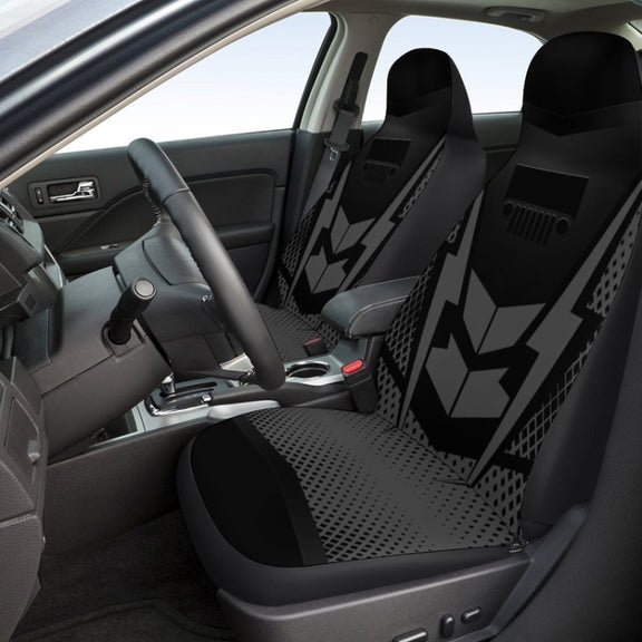 Car Universal Printed Seat Protector Automobile Decoration Supplies(Black)