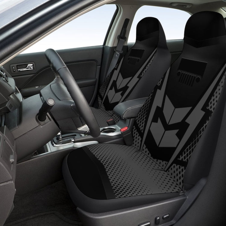 Car Universal Printed Seat Protector Automobile Decoration Supplies(Black)