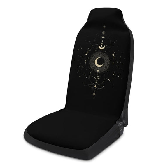 Car Universal Printed Seat Protector Automobile Decoration Supplies, Style: Gold Moon