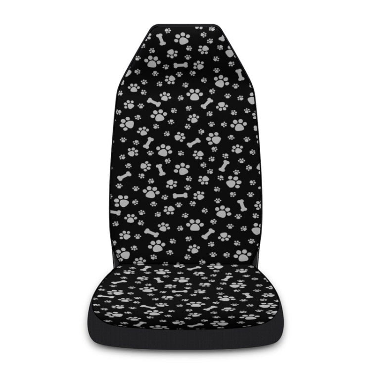 Car Universal Printed Seat Protector Automobile Decoration Supplies, Style: Footprint And Bone