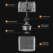 USB Automatic Wireless Electric Portable Coffee Grinder(Gray)