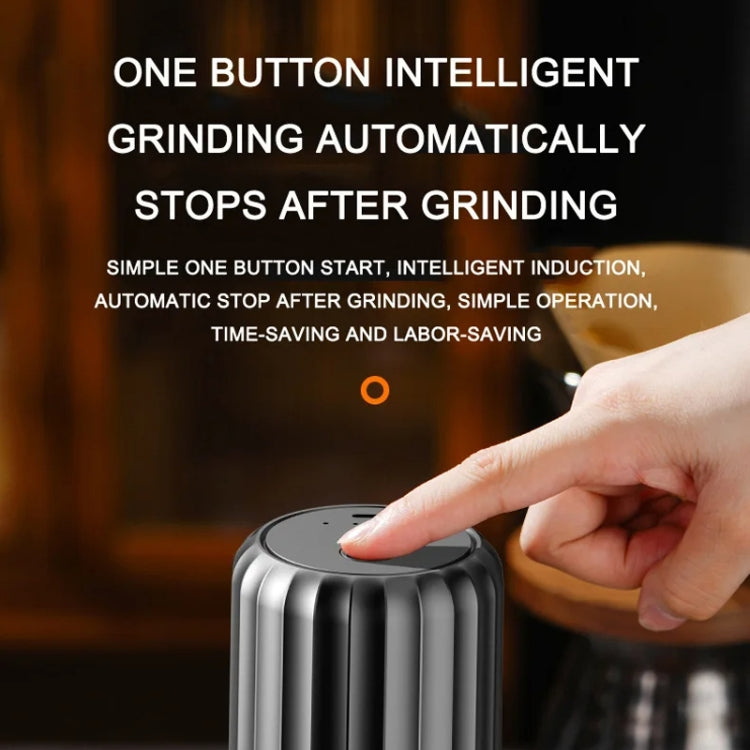 USB Automatic Wireless Electric Portable Coffee Grinder(Gray)