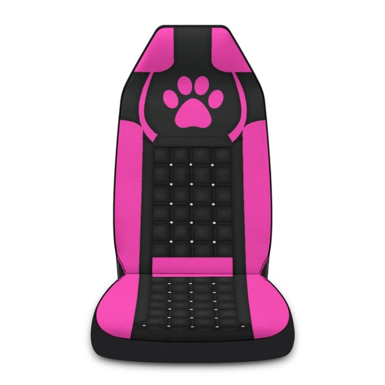 Car Universal Printed Seat Protector Automobile Decoration Supplies, Style: Pink Footprints