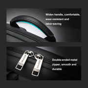 Bopai First-Layer Cowhide Business Commuter Water-resistant And Lightweight Laptop Backpack, Color: Flagship