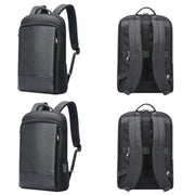 Bopai First-Layer Cowhide Business Commuter Water-resistant And Lightweight Laptop Backpack, Color: Flagship