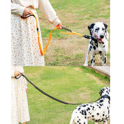 Heavy Duty Bungee Dog Leash Reflective Shock Absorbing Leashes for Medium Large Dogs(Khaki)